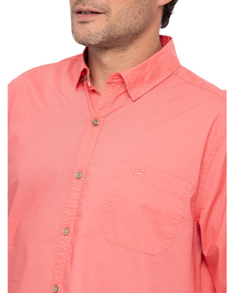 Camisa-Algodon-Organico-Hombre-Galiton-Coral-Rockford