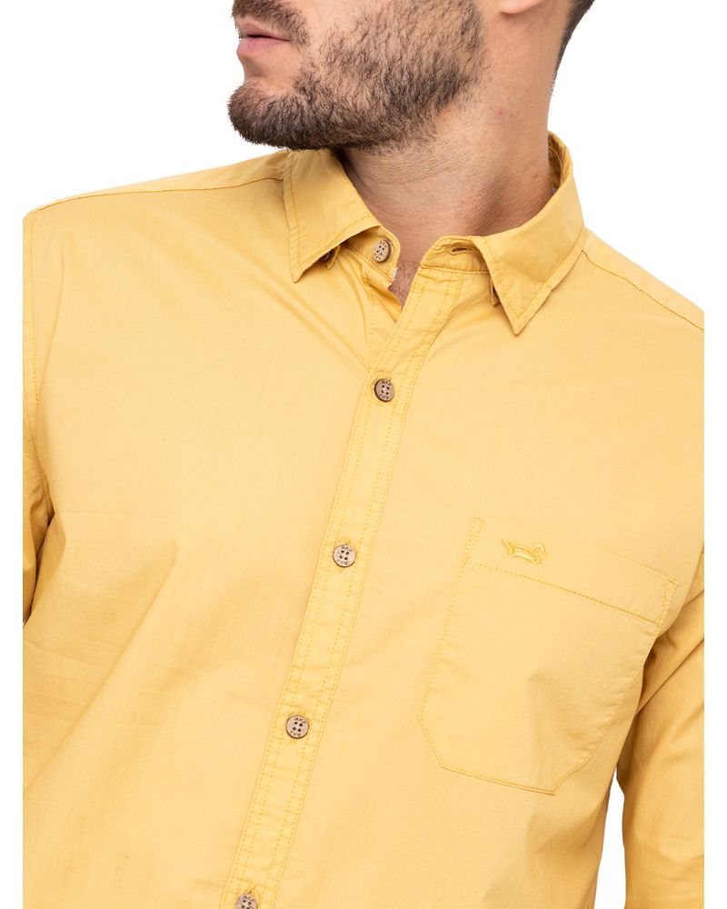Camisa-Algodon-Organico-Hombre-Galiton-Amarillo-Rockford