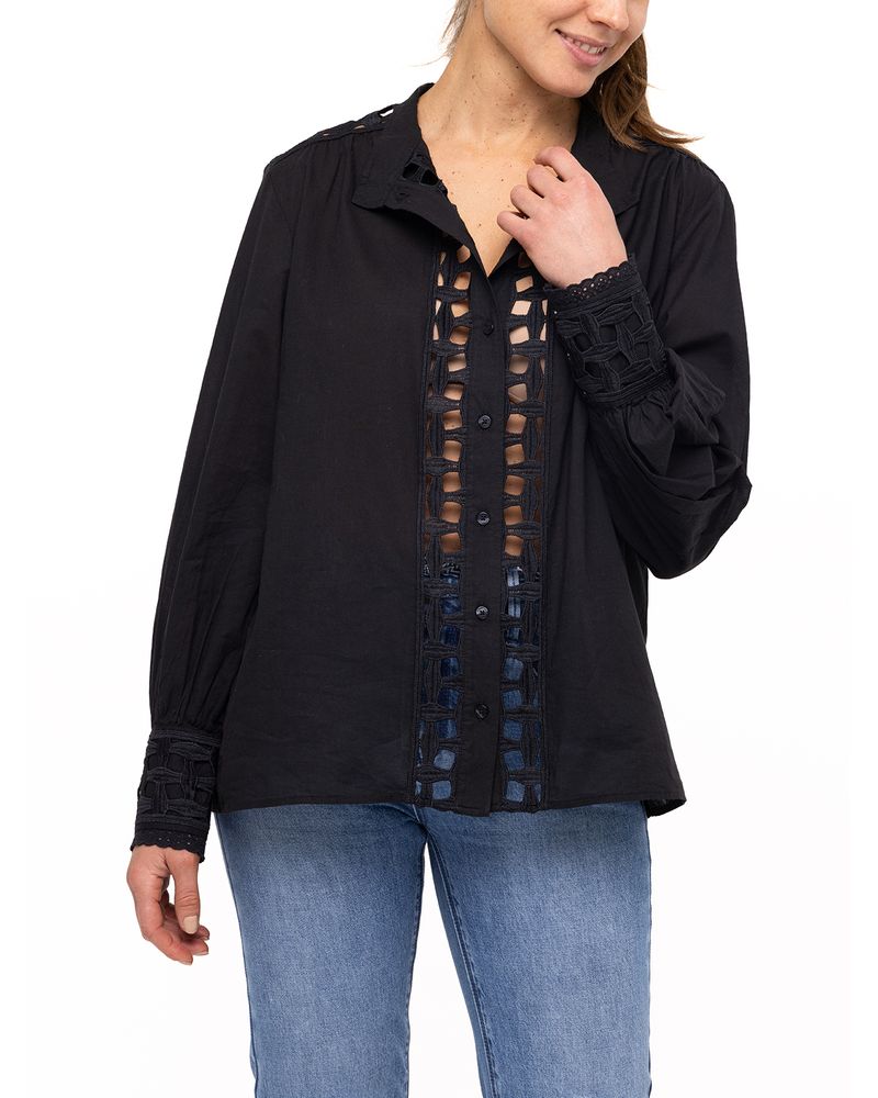 Blusa-Algodon-Organico-Mujer-Sahara-Negro-Rockford