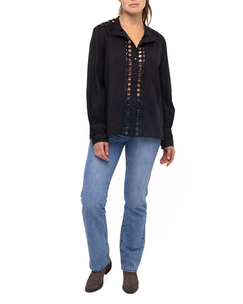 Blusa-Algodon-Organico-Mujer-Sahara-Negro-Rockford