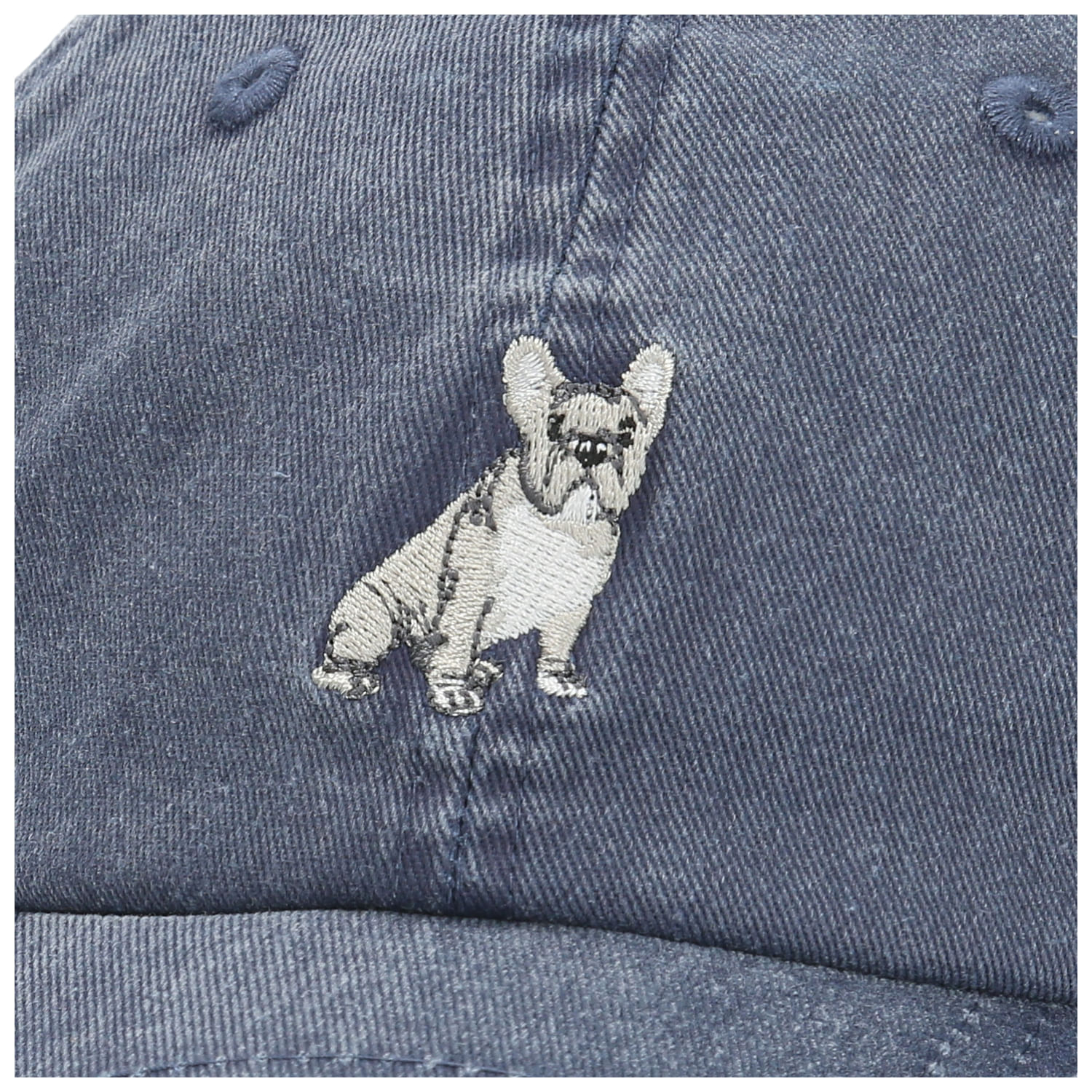 Jockey Algodón Unisex Cap Bulldog Frances Azul Rockford