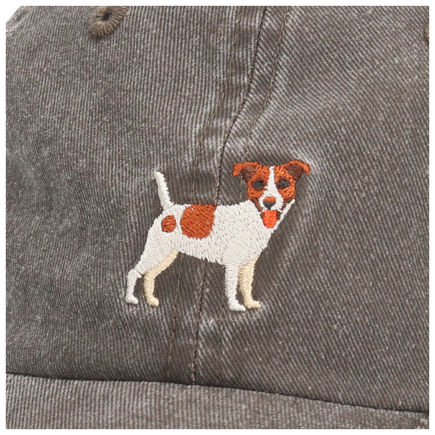 Jockey Algodón Unisex Cap Jack Russell Gris Rockford