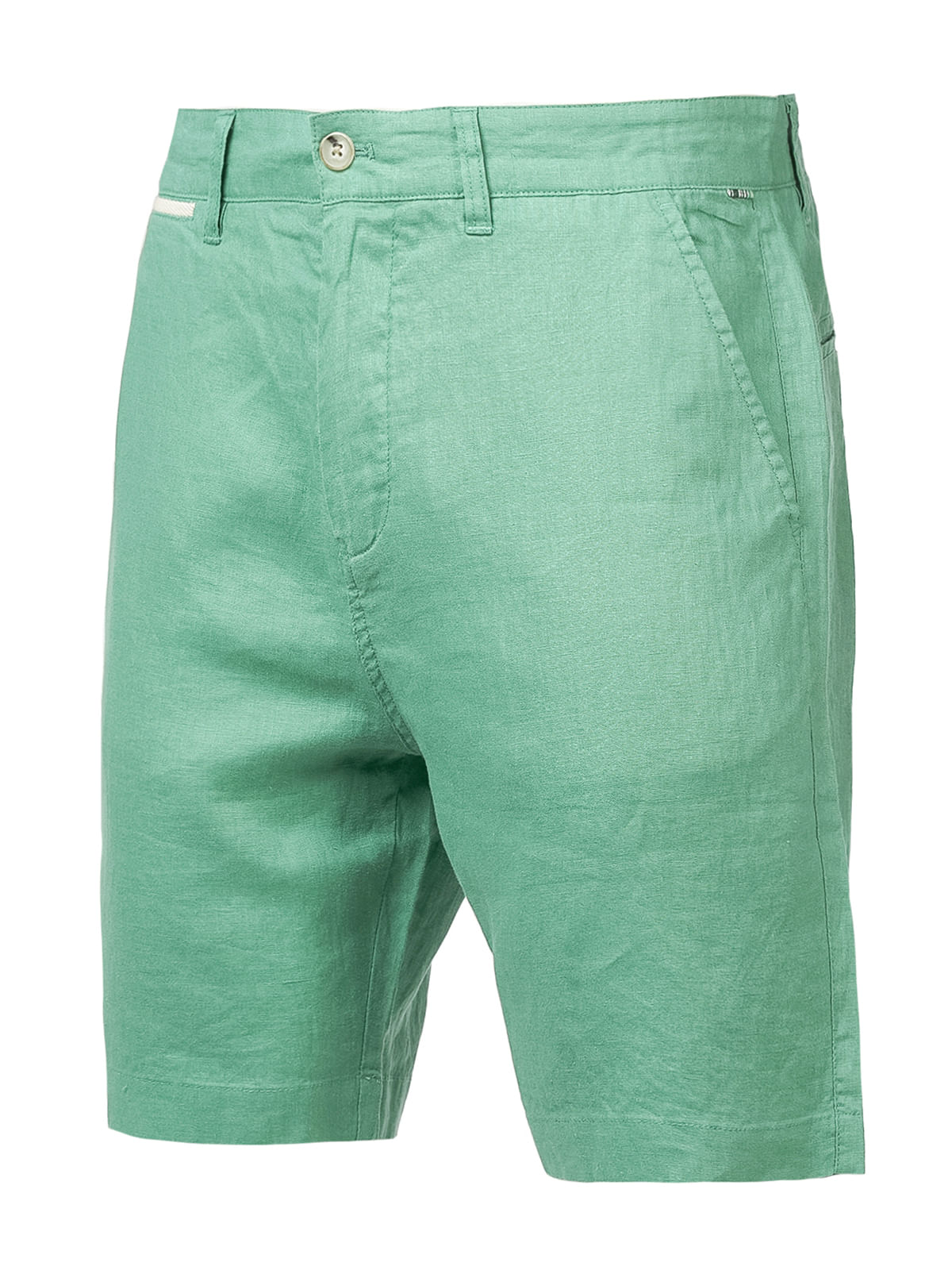 Short Lino Orgánico Hombre Linen Verde Rockford