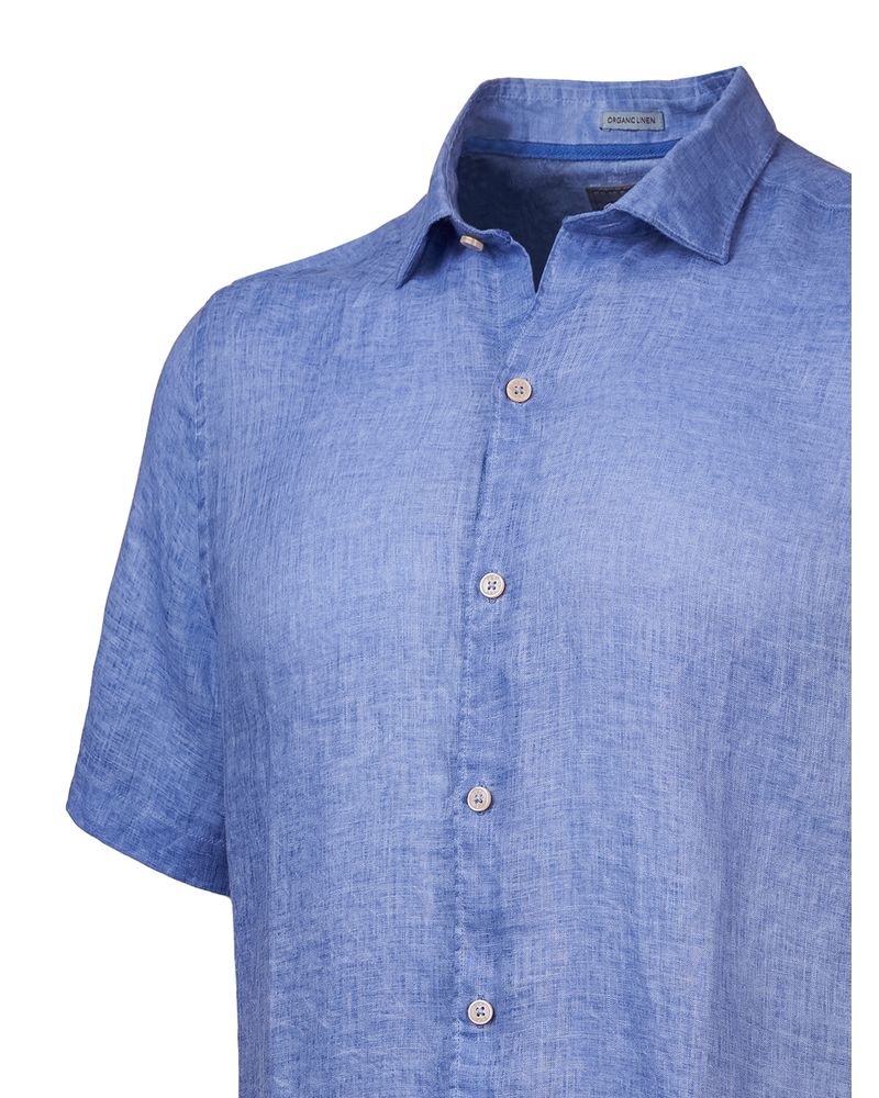 Camisa-Lino-Organico-Hombre-Linenjersey-Azul-Rockford