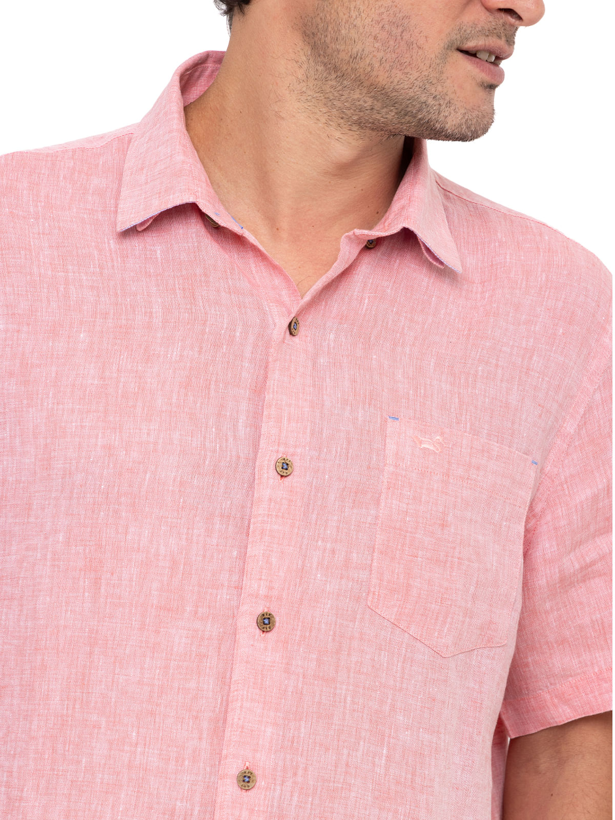 Camisas color discount coral para hombre