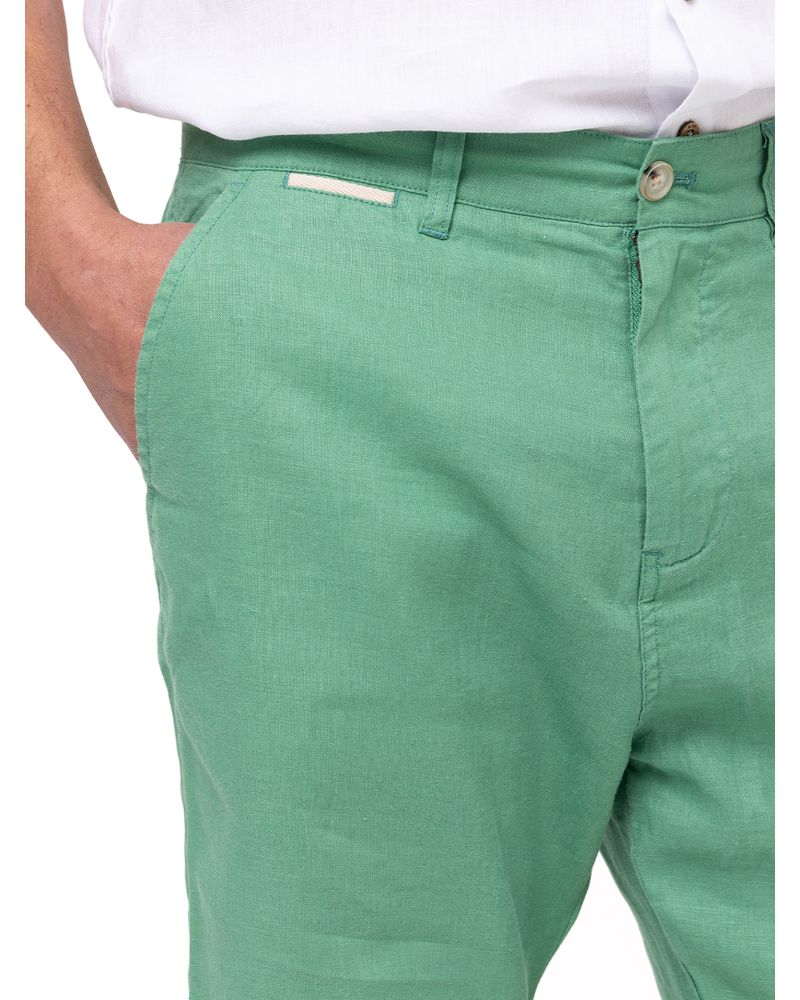Short-Lino-Organico-Hombre-Linen-Verde-Rockford