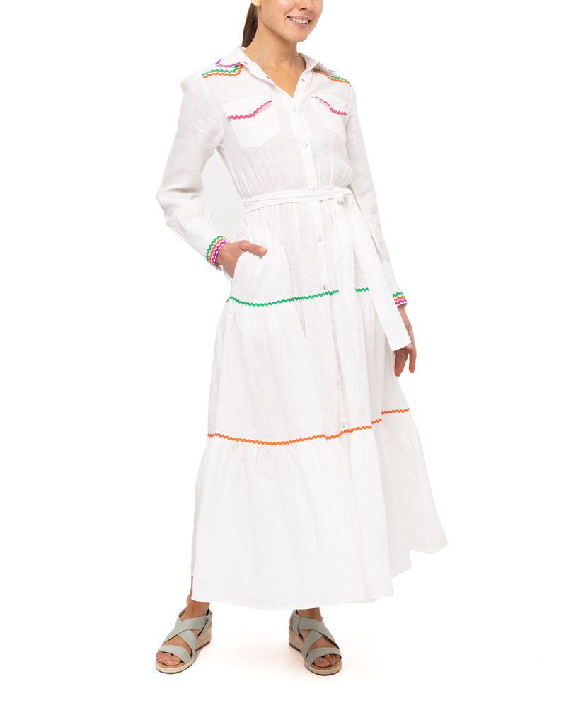 Vestido-Lino-Organico-Mujer-Ebano-Blanco-Rockford