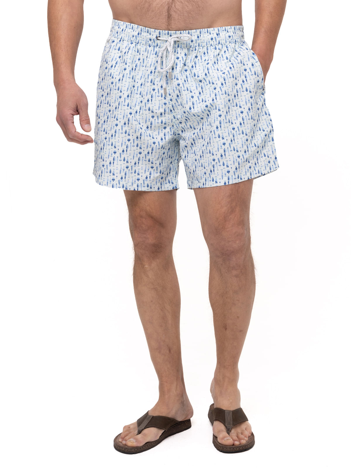 Traje De Baño Fibras Recicladas Hombre Izam Azul Claro Rockford