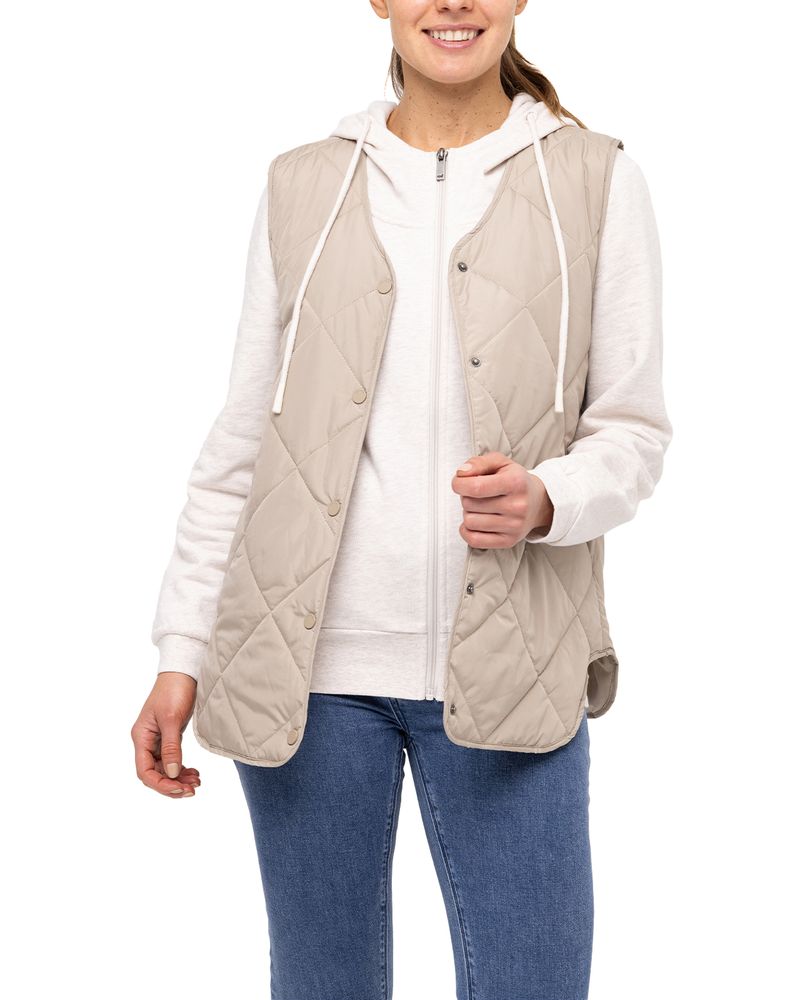 Chaqueta Sin Mangas Casual Mujer W Mediumweight Insulated Triangle Quilted  Vest Negro Cat-Cat Chile - Rockford Chile