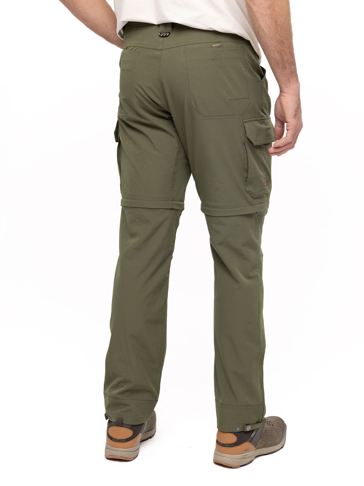 Pantalón Natural Flex Hombre Desmontable Oliva Rockford