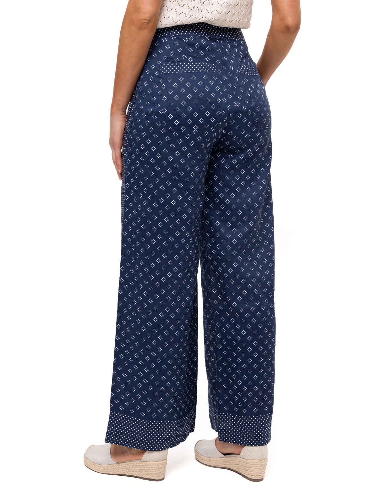 Pantalón Tencel Mujer Nazaire Azul Rockford