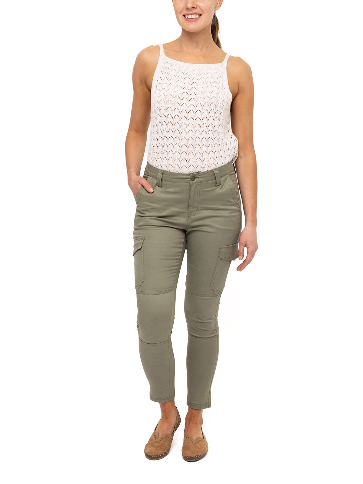 Pantalón Lyocell Mujer Utah Oliva Rockford