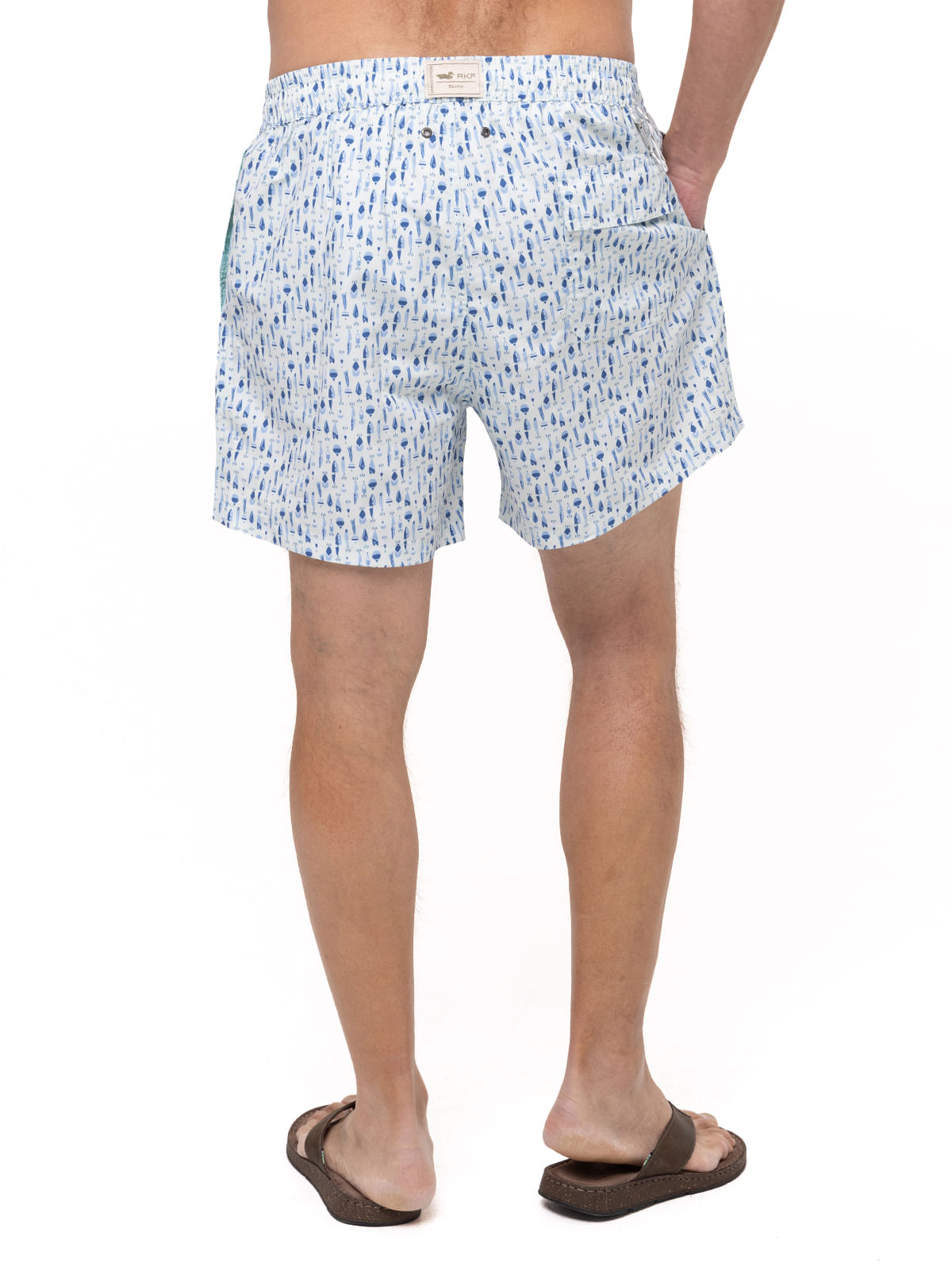 Traje De Baño Fibras Recicladas Hombre Izam Azul Claro Rockford