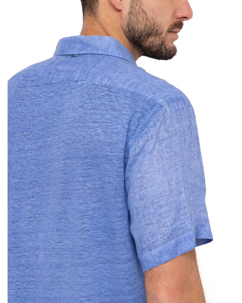 Camisa-Lino-Organico-Hombre-Linenjersey-Azul-Rockford