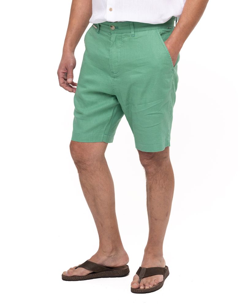 Short-Lino-Organico-Hombre-Linen-Verde-Rockford