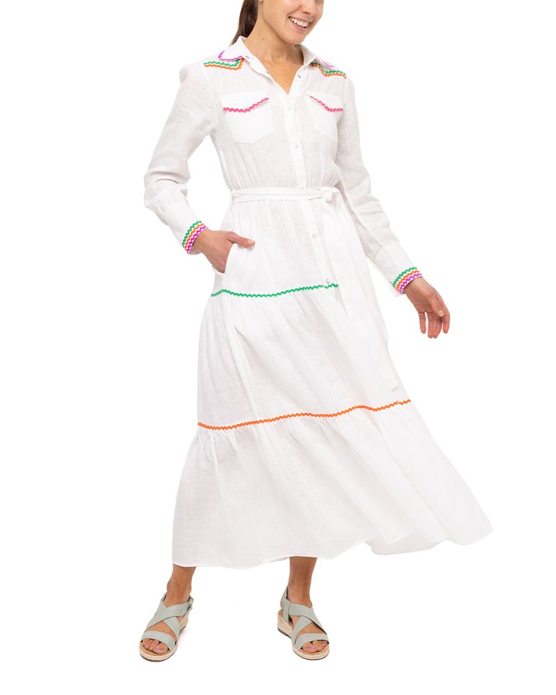 Vestido-Lino-Organico-Mujer-Ebano-Blanco-Rockford