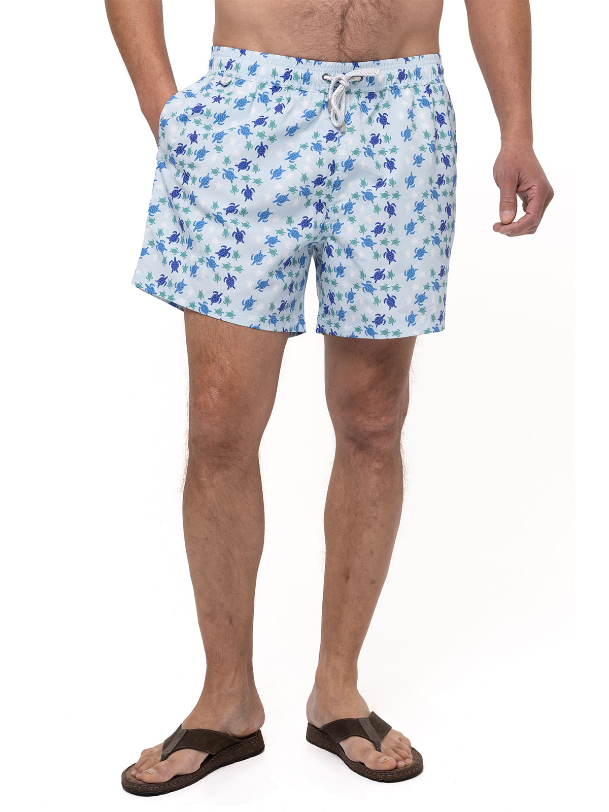 Traje De Baño Fibras Recicladas Hombre Izam Azul Cielo Rockford