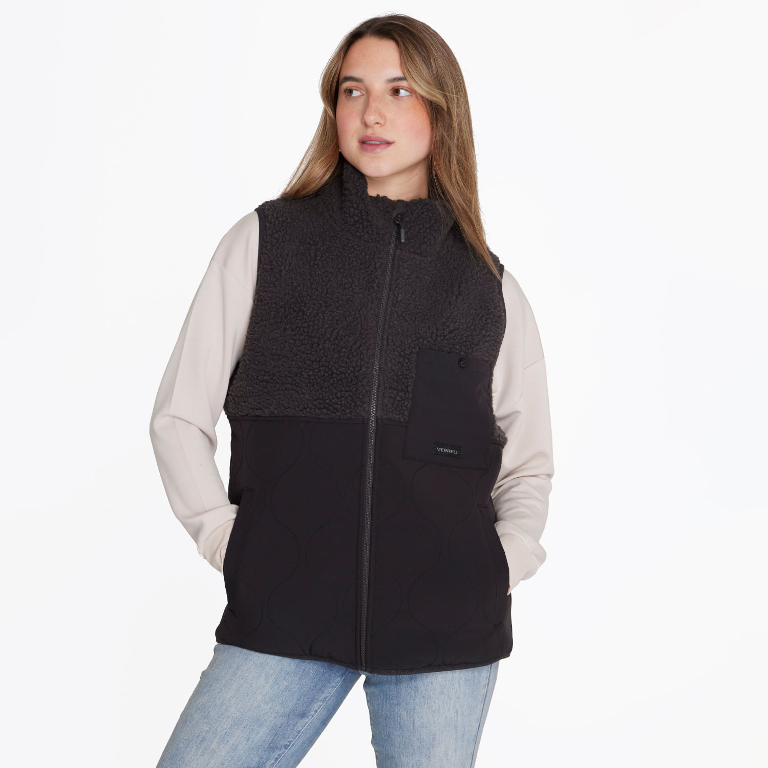 Polar Mujer Sleeveless Sherpa