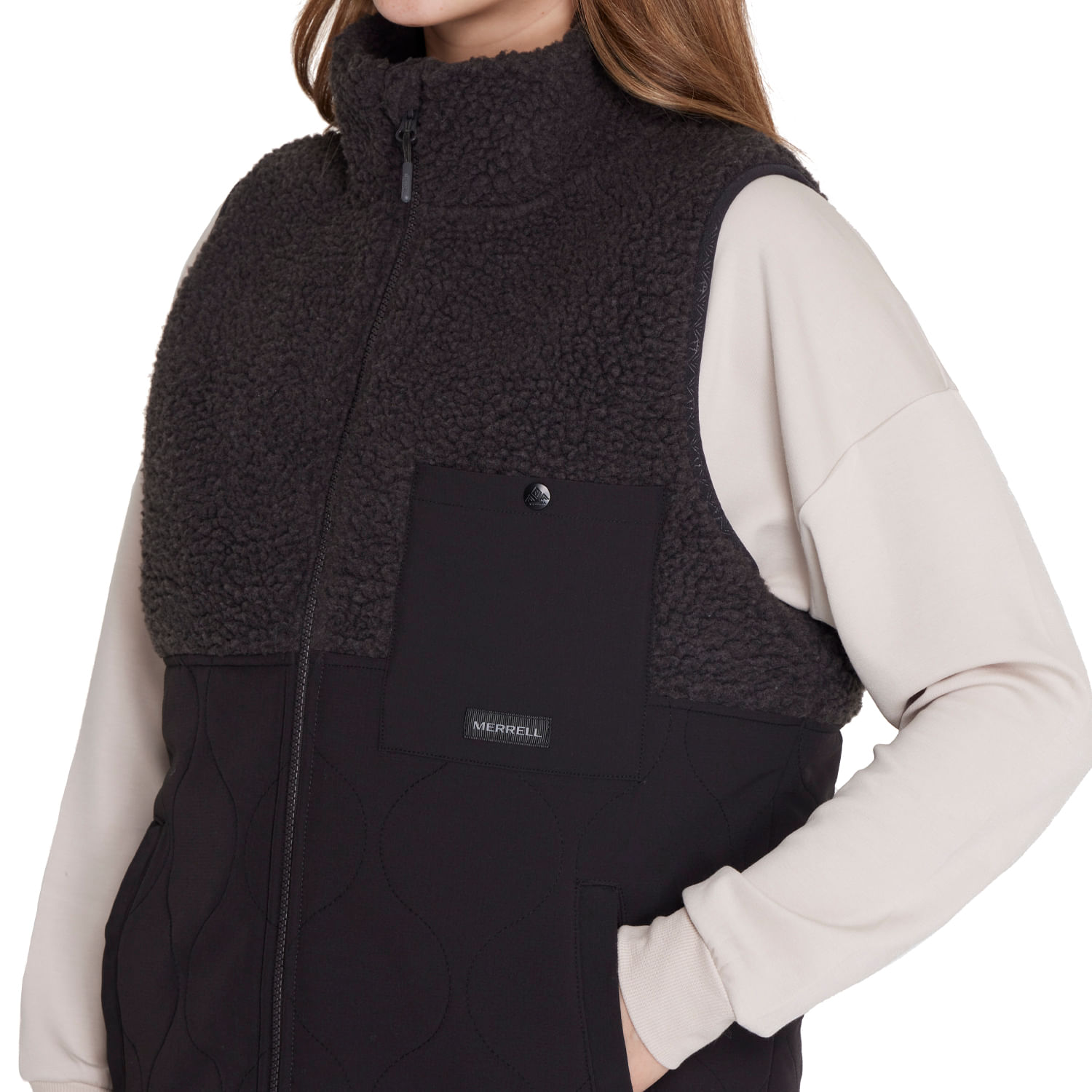 Polar Mujer Sleeveless Sherpa