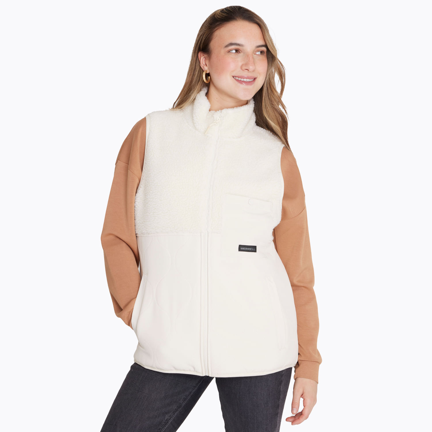 Polar Mujer Sleeveless Sherpa