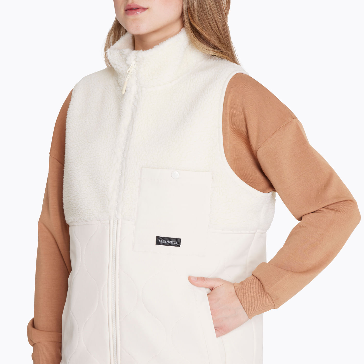 Polar Mujer Sleeveless Sherpa