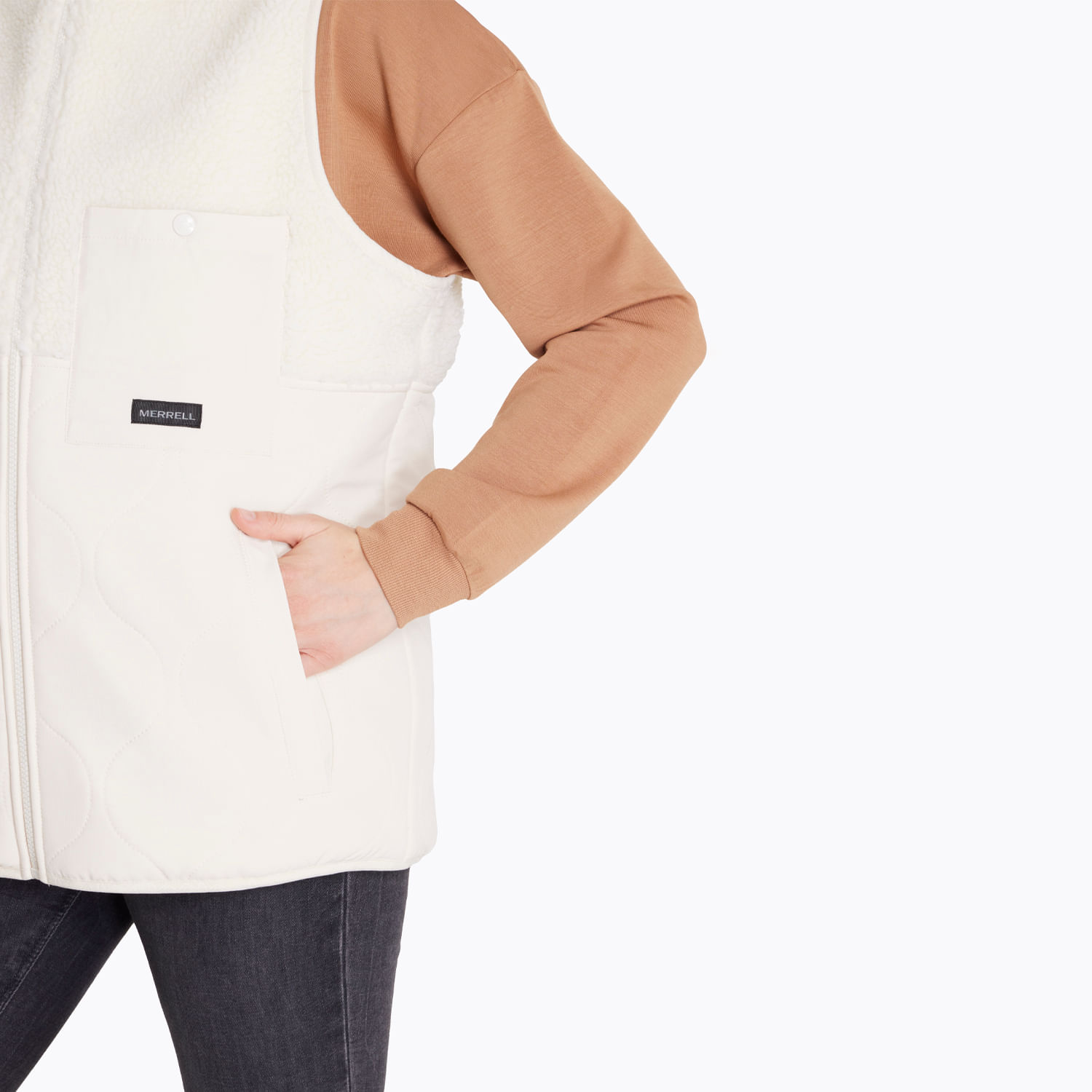 Polar Mujer Sleeveless Sherpa