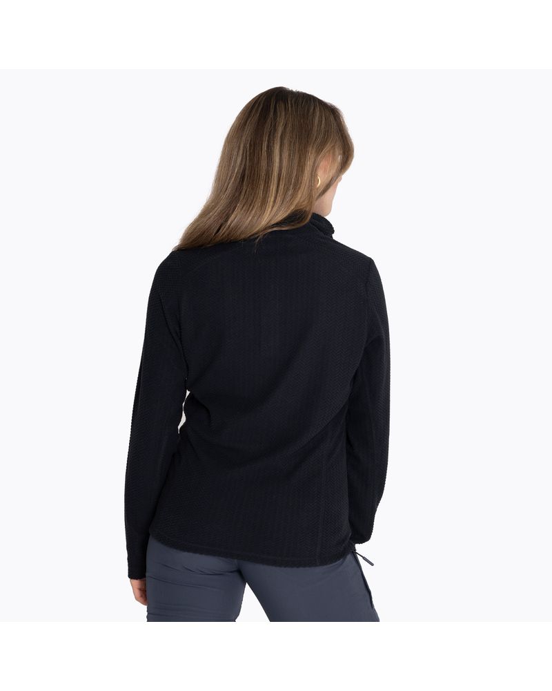 Poleron-Mujer-Embossed-Half-Zipper-Sweatshirt