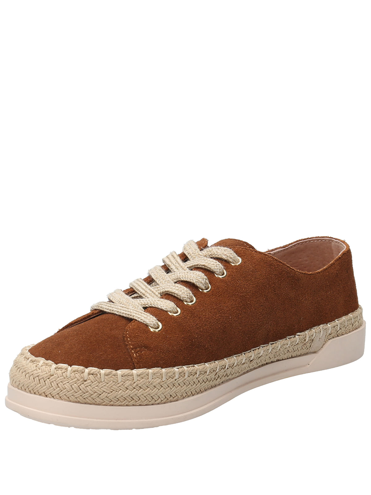 Zapatilla Cuero Mujer Lotus Café Rockford