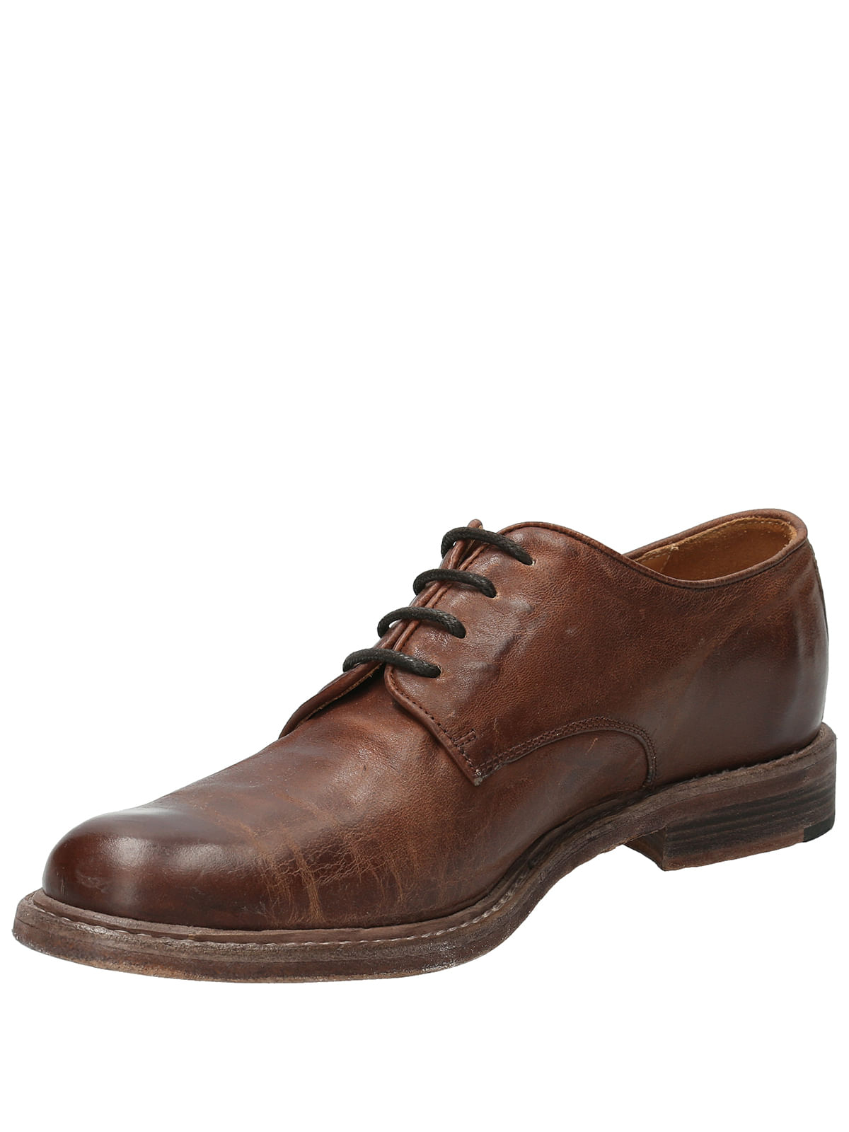 Zapato Cuero Hombre Corsini Café Oscuro Rockford