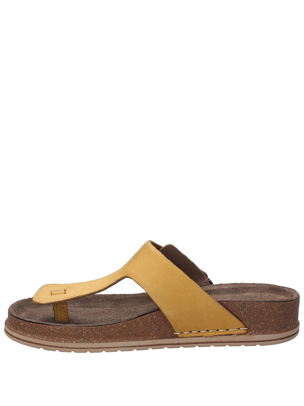 Sandalia Cuero Mujer Salvario Amarillo Rockford