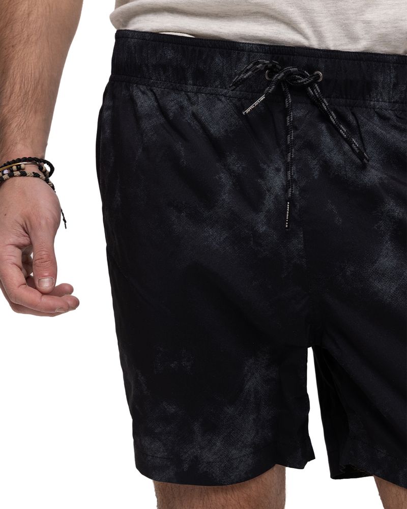 Traje-de-baño-Casual-Hombre-FOUNDATION-SWIM-TRUNK-NEGRO-CAT