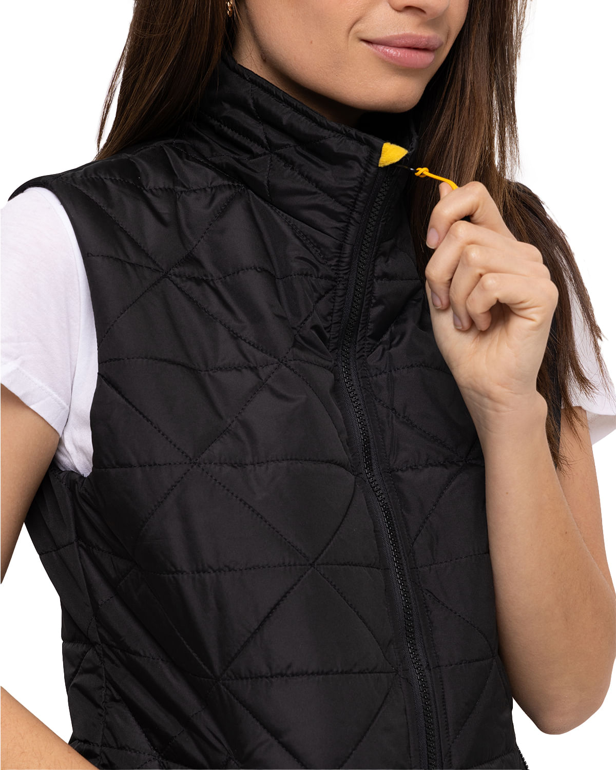Chaqueta Sin Mangas Casual Mujer W Mediumweight Insulated Triangle Quilted  Vest Negro Cat-Cat Chile - Rockford Chile