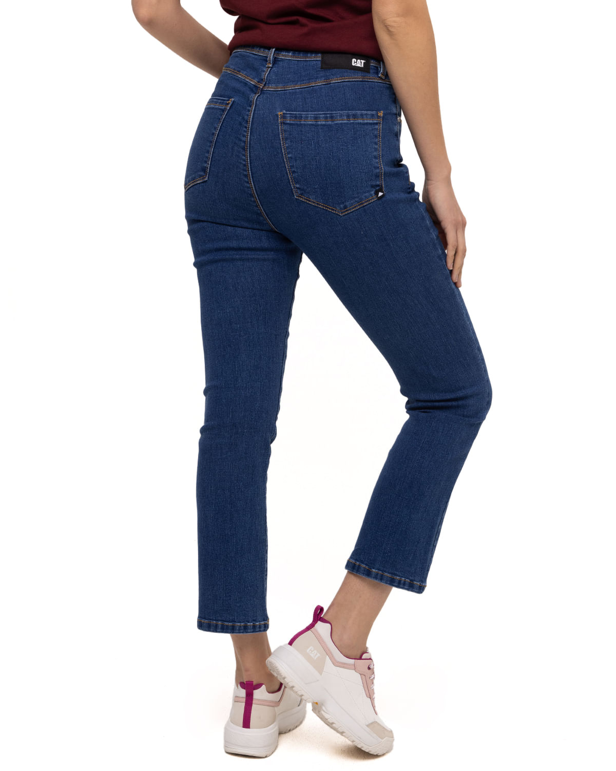 Jeans Casual Mujer W HIGH RISE CROP BOOTCUT JEAN AZUL CAT
