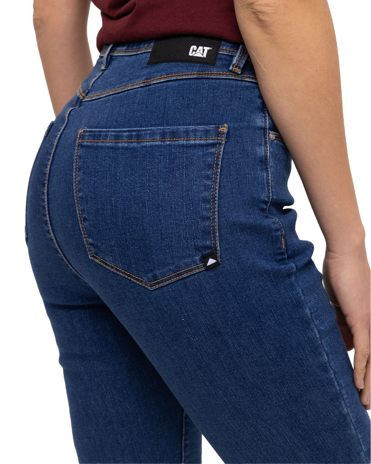 Jeans Casual Mujer W HIGH RISE CROP BOOTCUT JEAN AZUL CAT