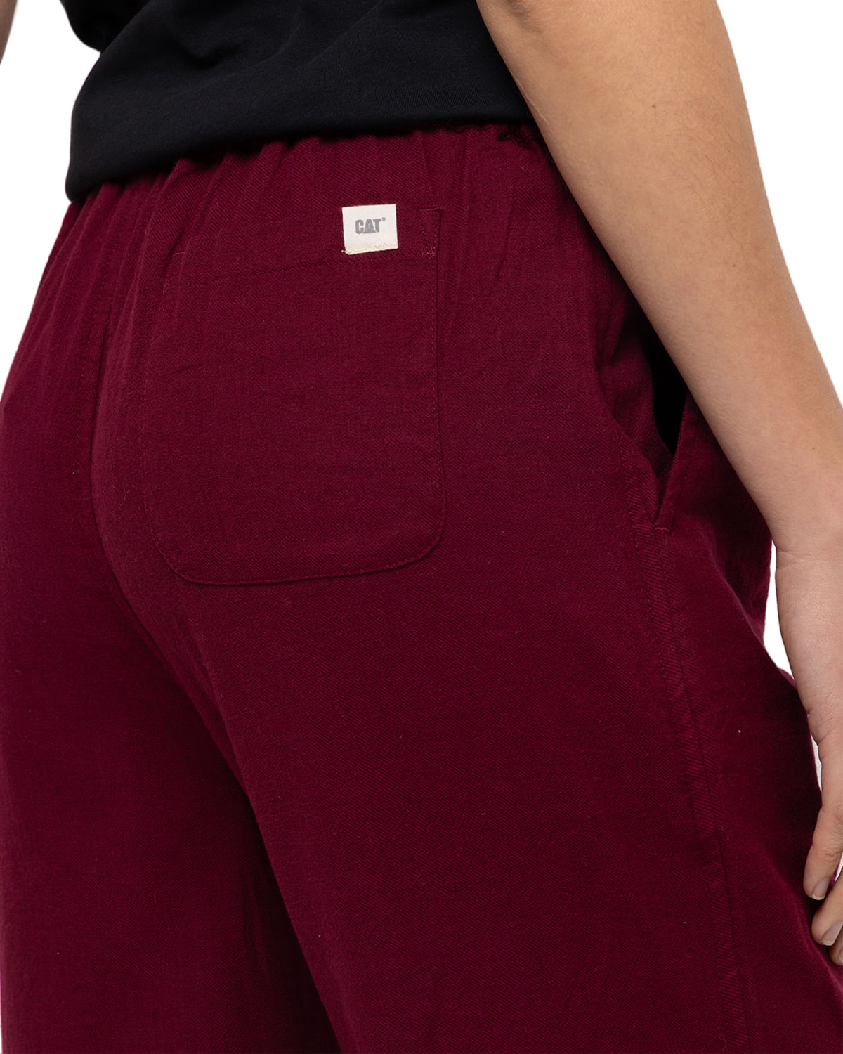 Pantalon Casual Mujer WEEKENDER RELAXED WIDE LEG BOTTOM ROJO CAT