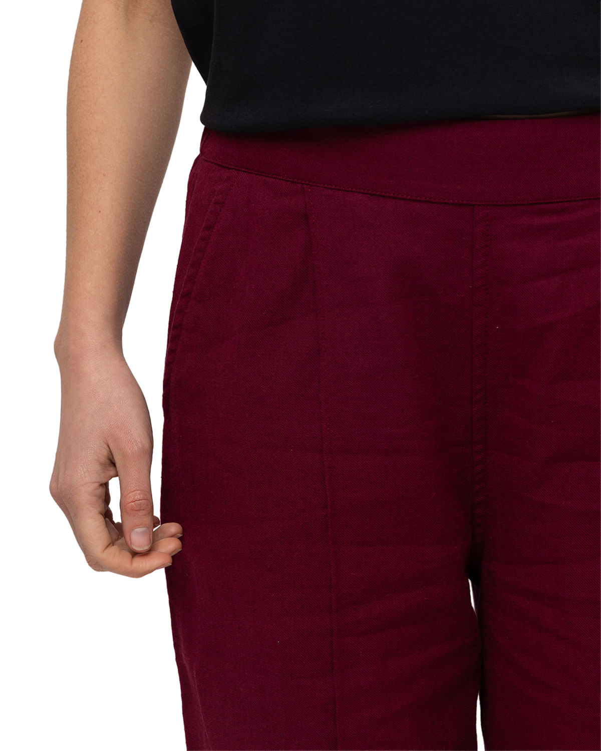 Pantalon Casual Mujer WEEKENDER RELAXED WIDE LEG BOTTOM ROJO CAT