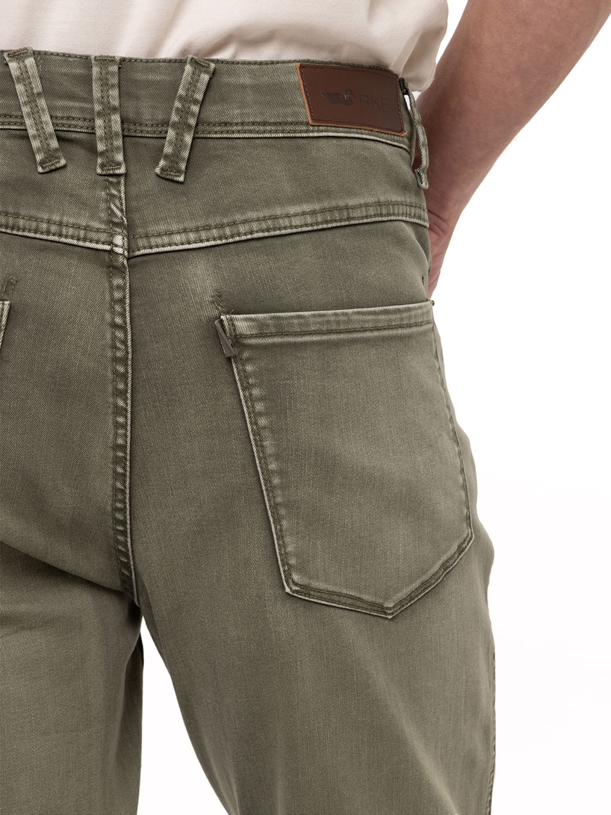 Jeans Natural Flex Hombre Baycolor Verde Rockford