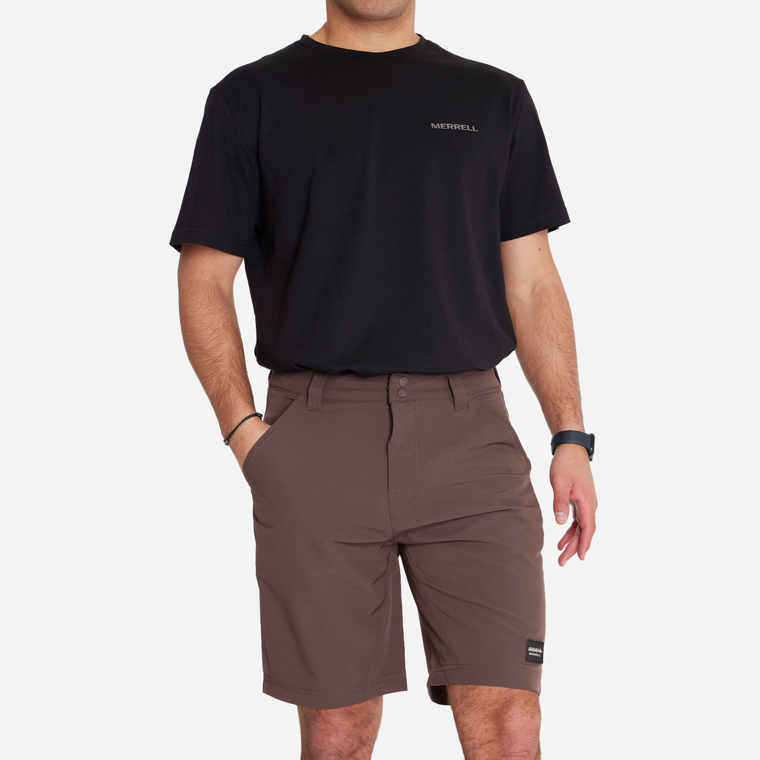 Short Hombre Walkshort Gris Oscuro Merrell