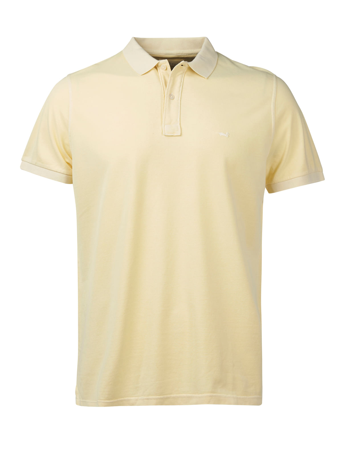 Polera Algodón Orgánico Hombre Piquepro Amarillo Rockford