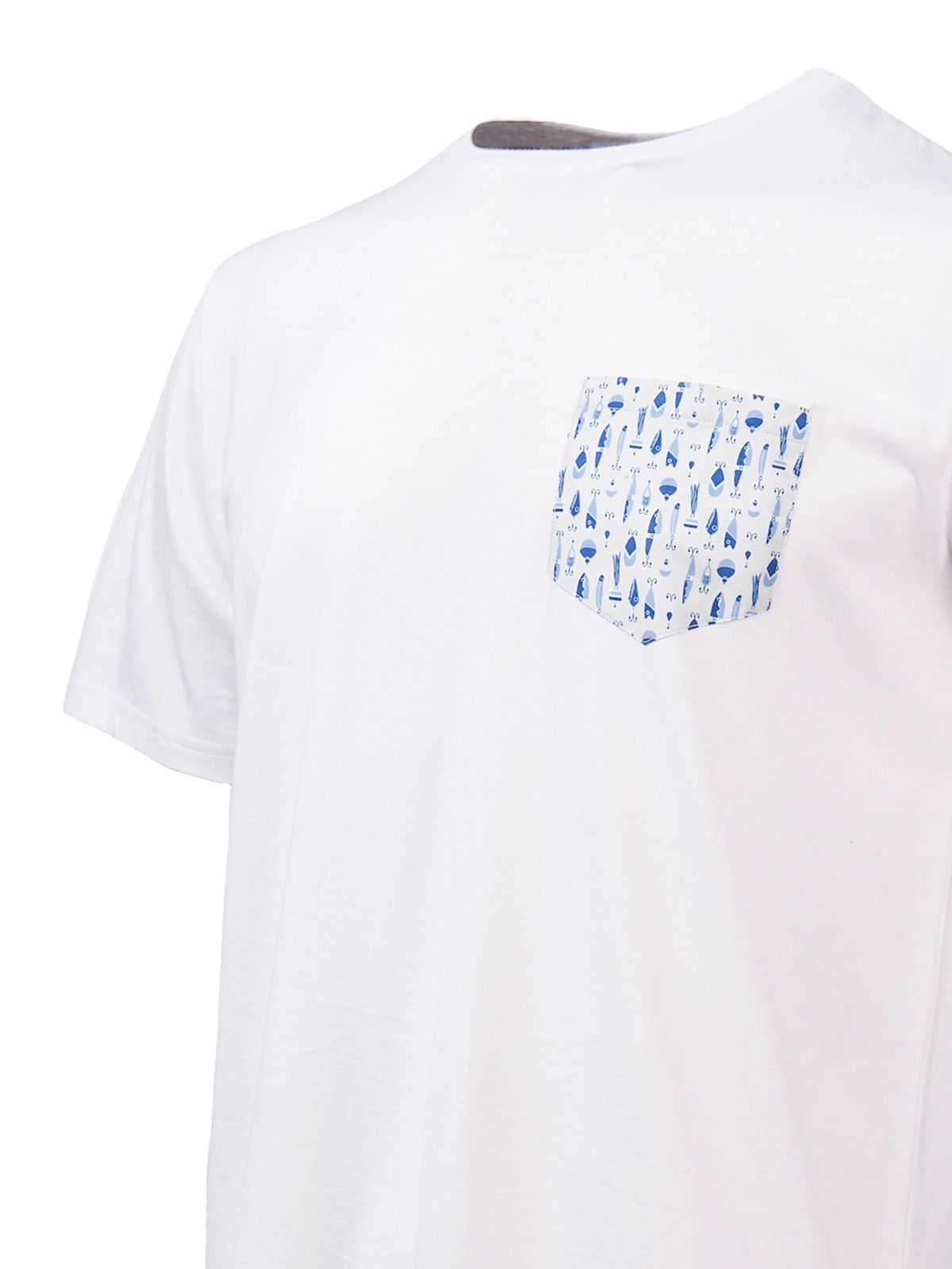 Polera Algodón Orgánico Hombre Pocket Azul Claro Rockford