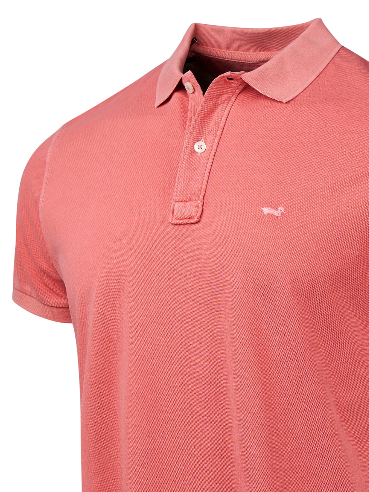 Polera Algodón Orgánico Hombre Piquepro Coral Rockford