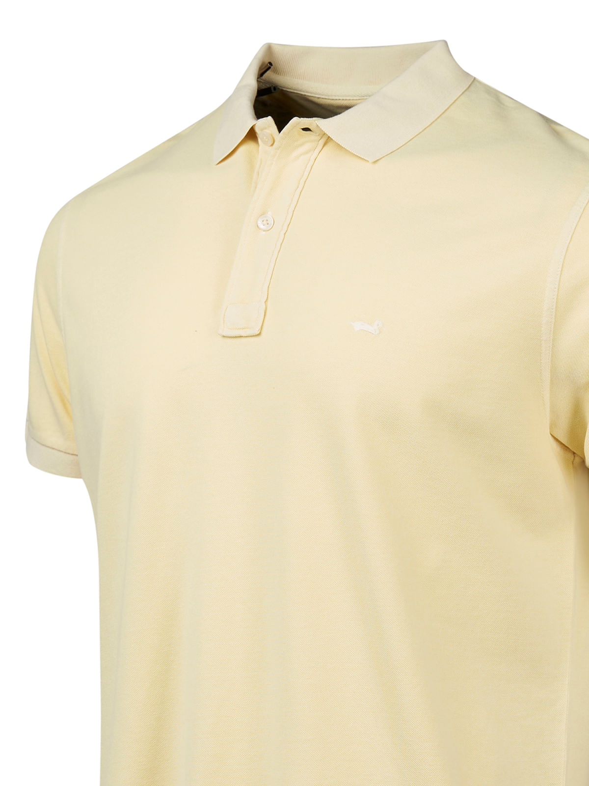 Polera Algodón Orgánico Hombre Piquepro Amarillo Rockford