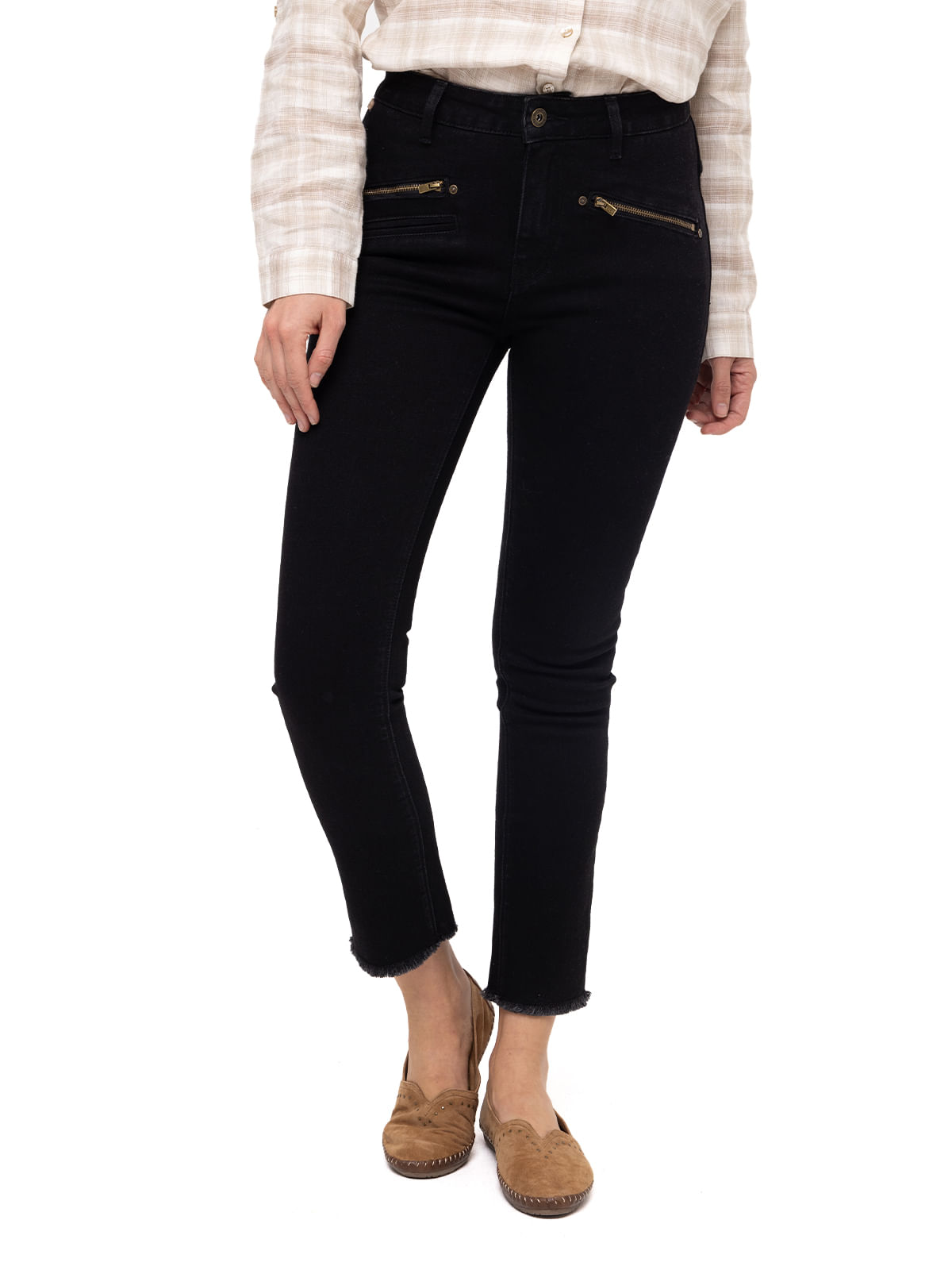 Jeans Natural Flex Mujer Leman Negro Rockford