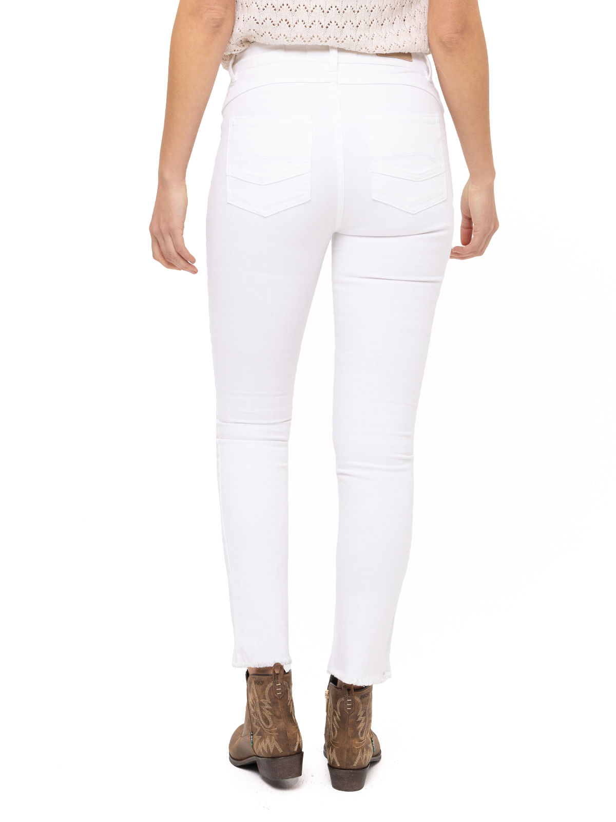 Jeans Natural Flex Mujer Leman Blanco Rockford