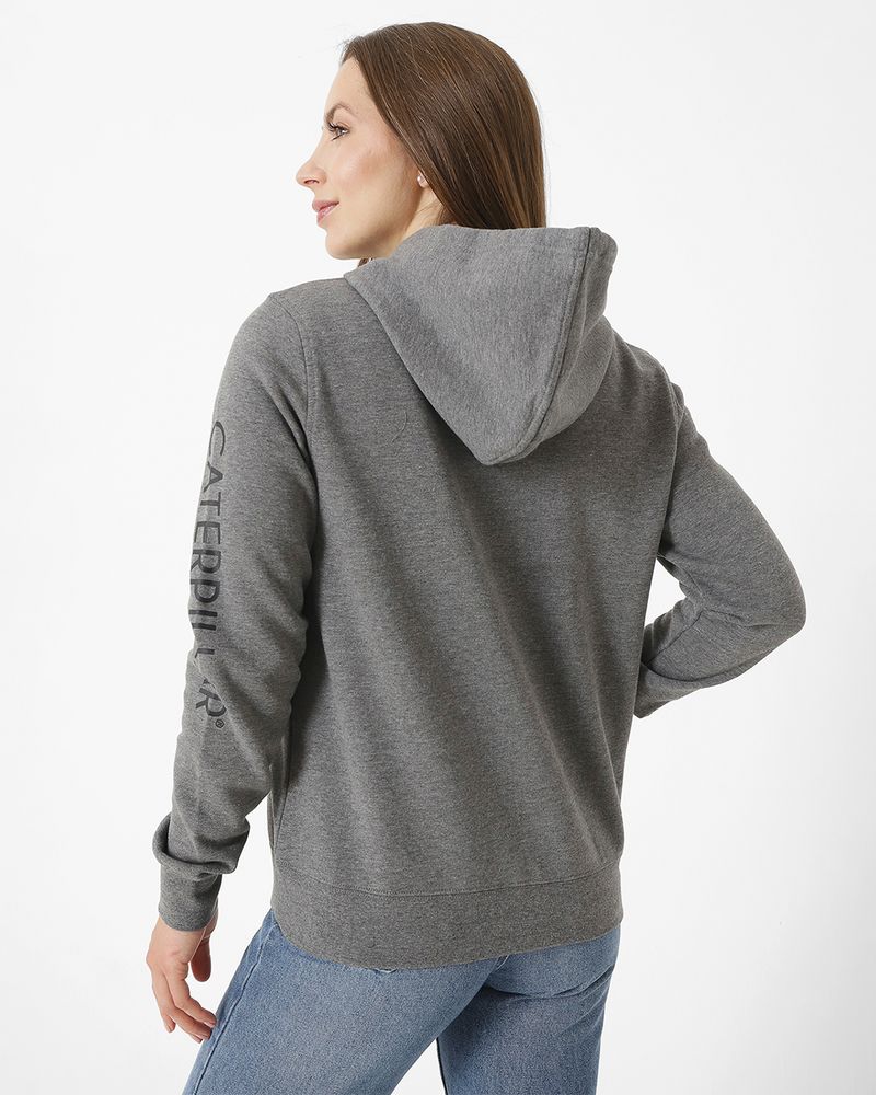 Poleron-Casual-Mujer-FLEECE-CATERPILLAR-FULL-ZIP-HOODIE-NEGRO-CAT