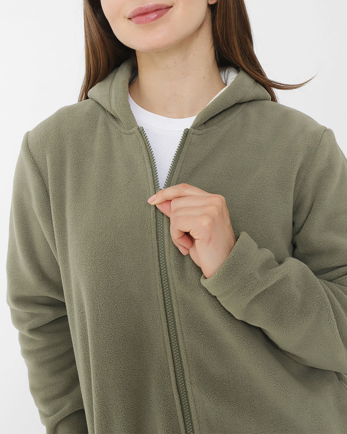 Polar Casual Mujer W FULL ZIP POLAR FLEECE GRIS CAT