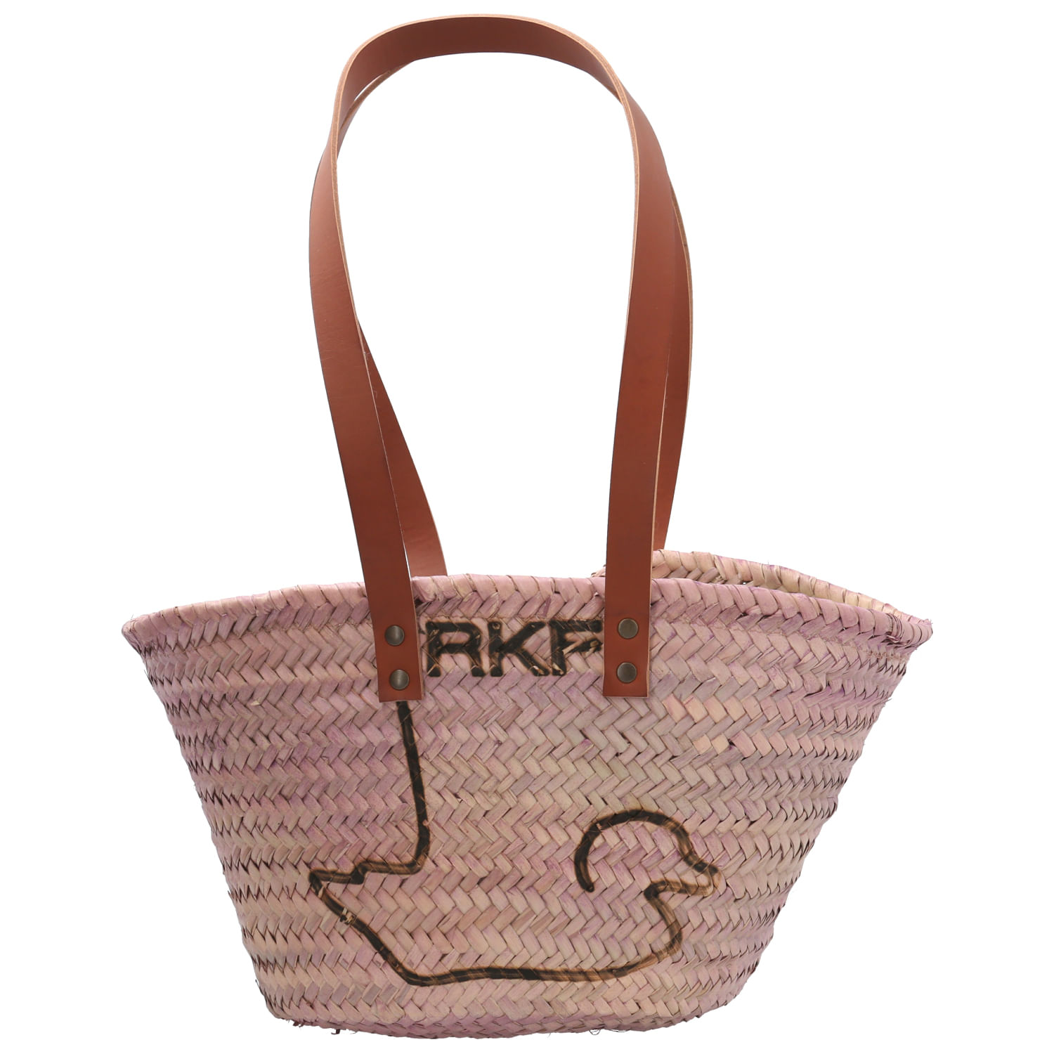 Cartera Rafia Mujer Rkf Valencia Rosado Rockford