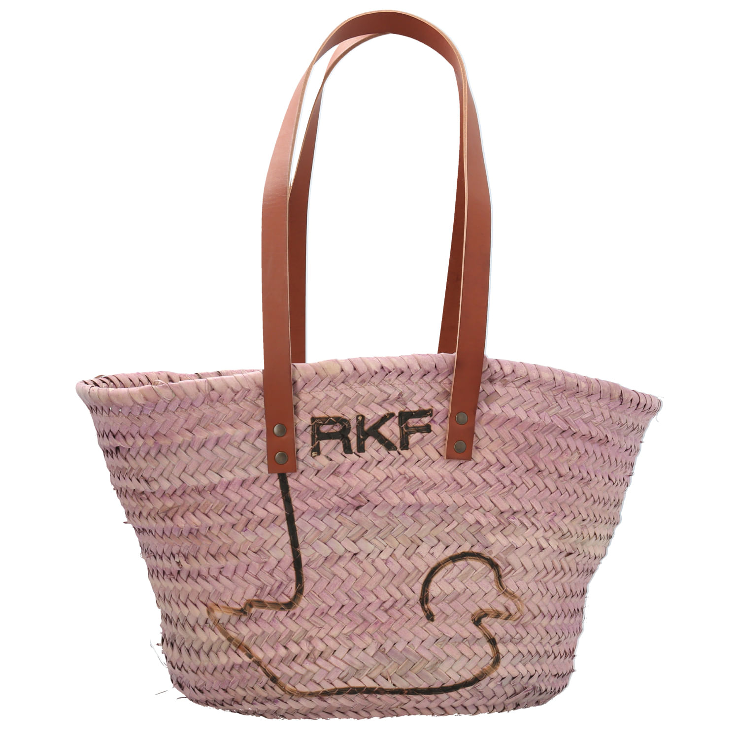 Cartera Rafia Mujer Rkf Malaga Rosado Rockford