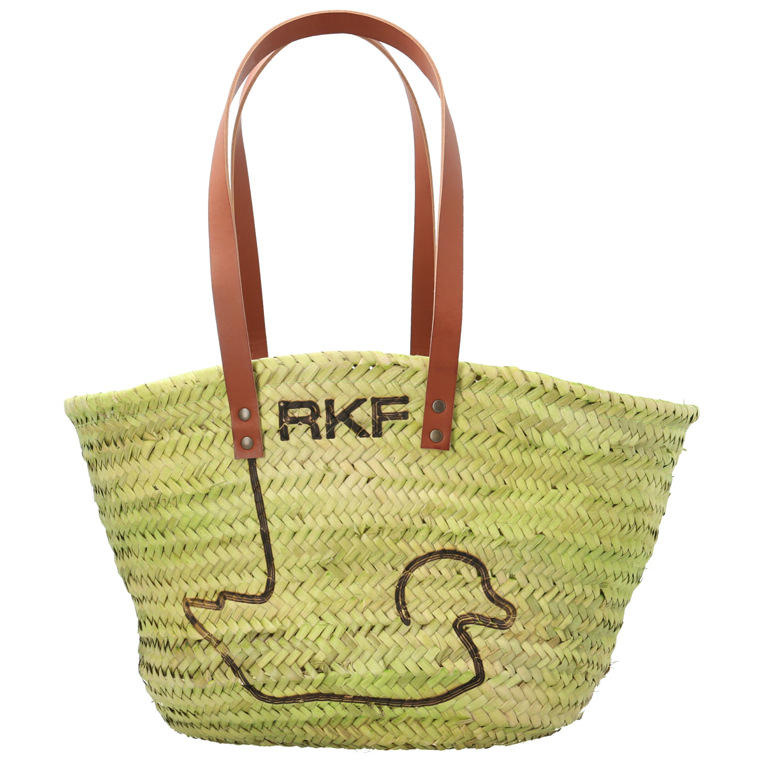 Cartera Rafia Mujer Rkf Malaga Verde Rockford