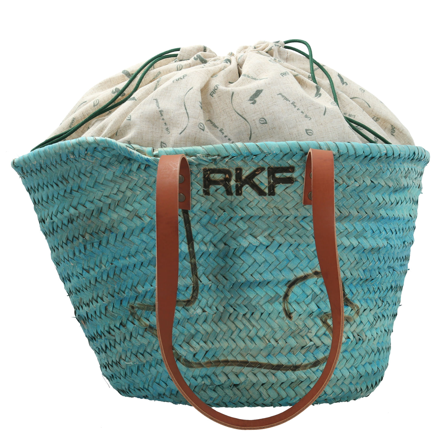 Cartera Rafia Mujer Rkf Malaga Azul Rockford